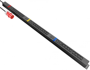 Блок распределения питания NTSS Basic NTSS-PDU-KB412406-3015 верт.размещ. 6xC19 24xC13 базовые 2x16A IEC 60309 3м