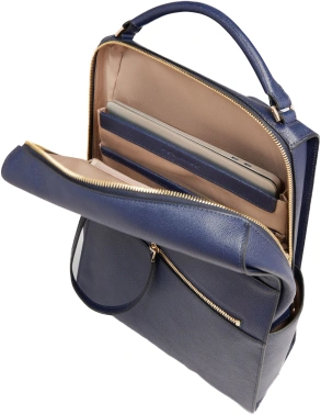 Рюкзак женский Piquadro Patricia CA6772W140/BLU темно-синий кожа