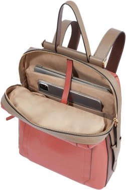 Рюкзак женский Piquadro Circle CA4576W92/ARTM терракотовый/кофейный кожа