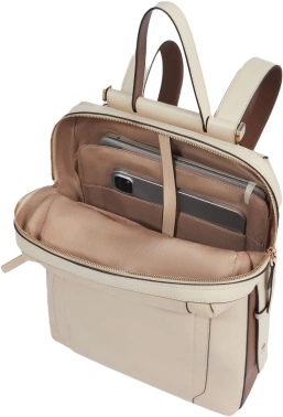 Рюкзак женский Piquadro Circle CA4576W92/BECU бежевый/кофейный кожа