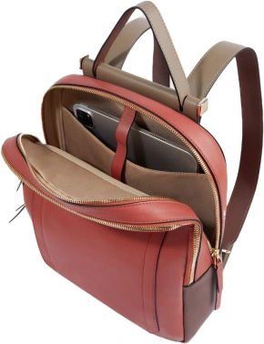 Рюкзак женский Piquadro Circle CA5566W92/ARTM терракотовый/кофейный кожа