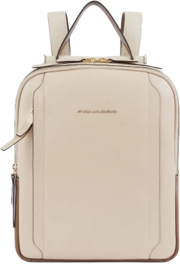 Рюкзак женский Piquadro Circle CA5566W92/BECU бежевый/кофейный кожа