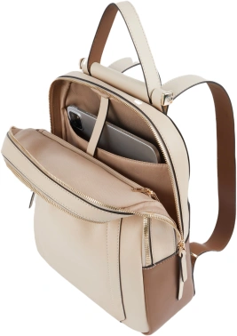 Рюкзак женский Piquadro Circle CA5566W92/BECU бежевый/кофейный кожа