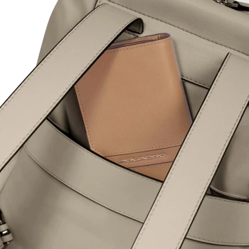 Рюкзак женский Piquadro Lyra CA5566W92T/BE бежевый кожа/нейлон