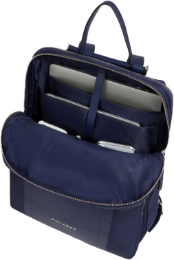 Рюкзак женский Piquadro Lyra CA6216W92T/BLU темно-синий кожа/нейлон
