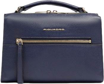 Сумка женская Piquadro Patricia BD6954W140/BLU темно-синяя натур.кожа