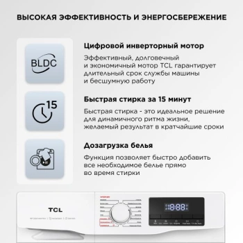 Стиральная машина TCL TWRF-607W12W1