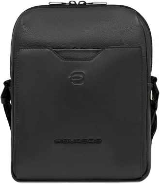 Сумка мужская Piquadro Ael CA6917S142/N черная натур.кожа/микроф.