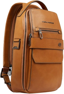 Рюкзак слинг мужской Piquadro Solm CA7028S141/BE песочный кожа