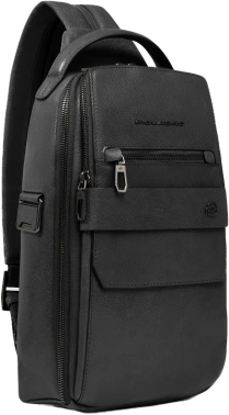 Рюкзак слинг мужской Piquadro Solm CA7028S141/N черный кожа