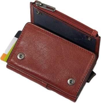 Чехол для кредитных карт Piquadro Solm PP5585S141R/N черный натур.кожа/алюм.