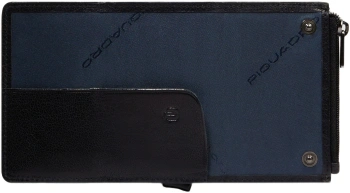 Чехол для кредитных карт Piquadro Solm PP5649S141R/AV серо-голубой натур.кожа/алюм.