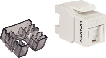 Модуль Lanmaster LAN-OK45U6/180R-WH информ. KeystoneRJ45 кат.6 бел.