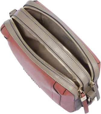 Сумка женская Piquadro Circle BD4870W92/ARTM коралловая/кофейная натур.кожа