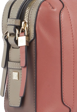 Сумка женская Piquadro Circle BD4870W92/ARTM коралловая/кофейная натур.кожа