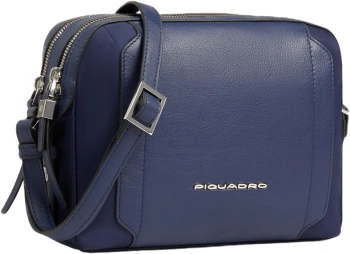 Сумка женская Piquadro Lyra BD4870W92T/BLU темно-синяя натур.кожа/нейлон