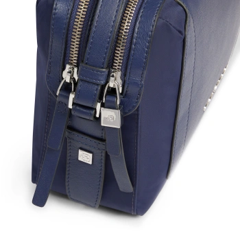 Сумка женская Piquadro Lyra BD4870W92T/BLU темно-синяя натур.кожа/нейлон