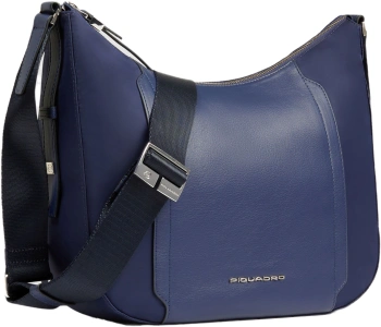 Сумка женская Piquadro Lyra BD6657W92T/BLU темно-синяя натур.кожа/нейлон