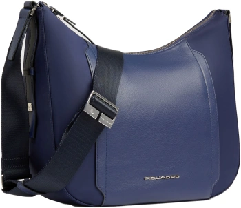 Сумка женская Piquadro Lyra BD6658W92T/BLU темно-синяя натур.кожа/нейлон