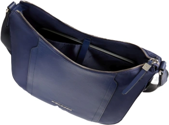 Сумка женская Piquadro Lyra BD6658W92T/BLU темно-синяя натур.кожа/нейлон