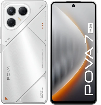 Смартфон Tecno Pova 7 5G 128Gb 8Gb серебристый моноблок 3G 4G 2Sim 6.78