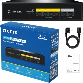 Коммутатор Netis  ST106PDI-2-43
