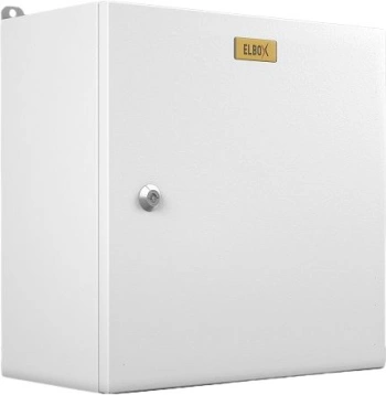 Шкаф электротехнический Elbox EMW-400.400.150-1-IP66 одноствор. настенный 400мм 400мм 150мм 135мм IP66 IK10 несъемн.бок.пан. 50кг серый металл