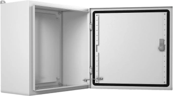 Шкаф электротехнический Elbox EMW-400.400.150-1-IP66 одноствор. настенный 400мм 400мм 150мм 135мм IP66 IK10 несъемн.бок.пан. 50кг серый металл