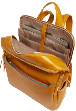 Рюкзак женский Piquadro Blue Square CA6678B2/G горчичный кожа