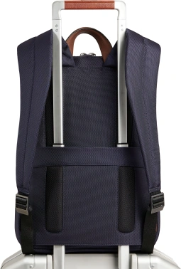 Рюкзак Piquadro Brief2 CA3214BR2/BLUCU темно-синий/коричневый нейлон/натур.кожа