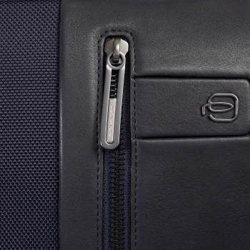 Рюкзак Piquadro Brief2 CA3214BR2/BLUCU темно-синий/коричневый нейлон/натур.кожа