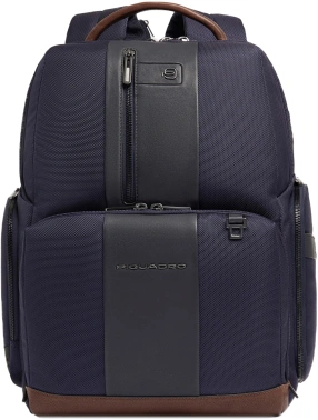 Рюкзак мужской Piquadro Brief2 CA4439BR2BM/BLUCU темно-синий/коричневый