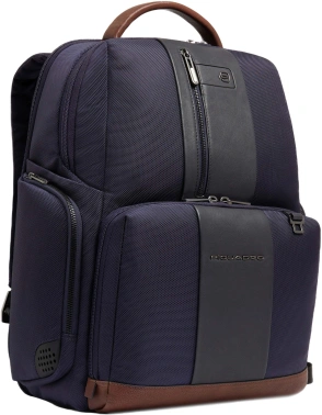 Рюкзак мужской Piquadro Brief2 CA4439BR2BM/BLUCU темно-синий/коричневый