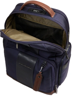 Рюкзак мужской Piquadro Brief2 CA4439BR2BM/BLUCU темно-синий/коричневый