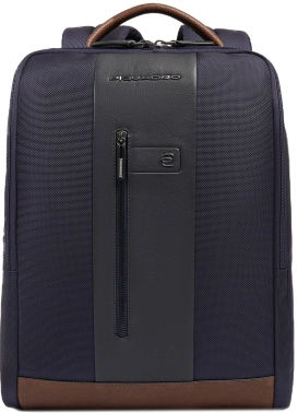 Рюкзак мужской Piquadro Brief2 CA4818BR2/BLUCU темно-синий/коричневый нейлон/натур.кожа
