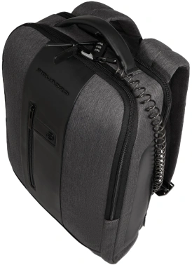 Рюкзак мужской Piquadro Brief2 CA4818BR2/GRN серый/черный нейлон/натур.кожа