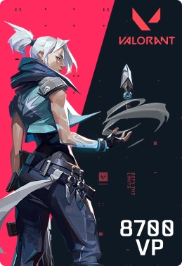 Карта оплаты пополнение игровой валюты Riot Games Valorant: 8700 VP ПК