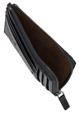 Чехол для кредитных карт The Bridge Ludovico 01310601/7R черный натур.кожа