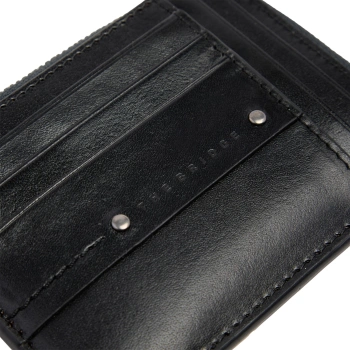 Чехол для кредитных карт The Bridge Ludovico 01310601/7R черный натур.кожа