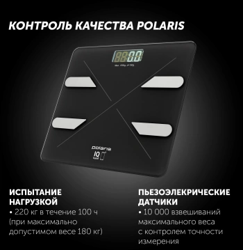 Весы напольные электронные Polaris PWS 1898 IQ Home