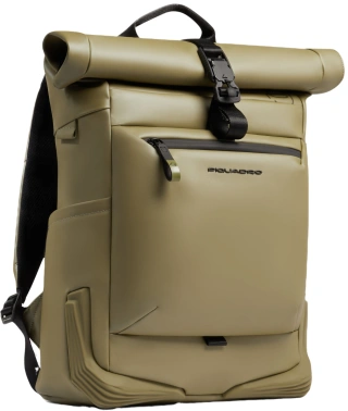 Рюкзак мужской Piquadro C20W CA6291C2OW/VE3 роллтоп фисташковый полиуретан