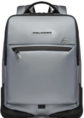 Рюкзак Piquadro C20W CA6464C2OW/MGR серебристый/черный полиуретан