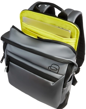 Рюкзак Piquadro C20W CA6464C2OW/MGR серебристый/черный полиуретан