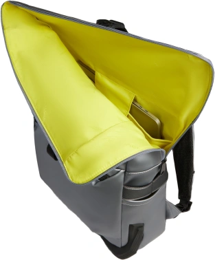 Рюкзак мужской Piquadro C20W CA6291C2OWS/MGR роллтоп серебристый/черный полиуретан