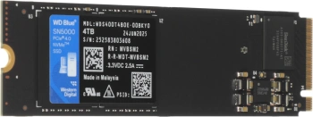 Накопитель SSD WD PCIe 4.0 x4 4TB WDS400T4B0E SN5000