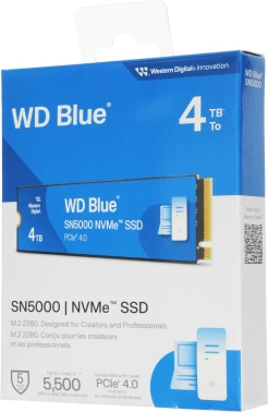 Накопитель SSD WD PCIe 4.0 x4 4TB WDS400T4B0E SN5000