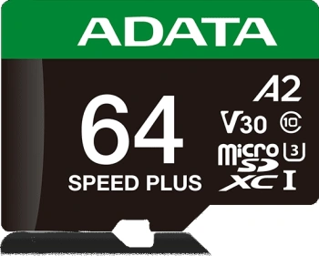 Флеш карта microSDXC 64GB A-Data  UD64GUI3V30A2SP-RA1