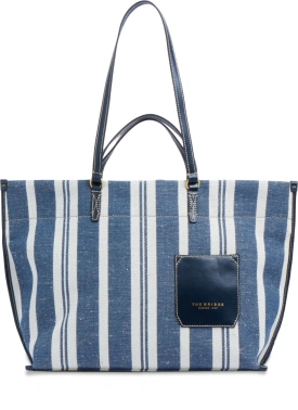 Сумка женская The Bridge Luna 041106KU/UE синяя/бежевая текстиль