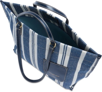 Сумка женская The Bridge Luna 041106KU/UE синяя/бежевая текстиль
