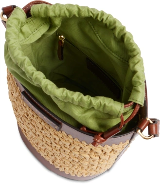 Сумка женская The Bridge Luna 041116KW/14 коричневая/бежевая натур.кожа/ткань